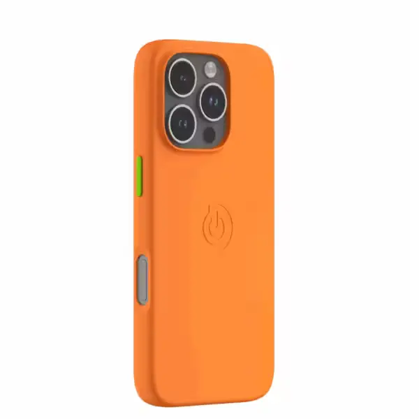 Pochette iPhone 16 Pro orange tigre face avant