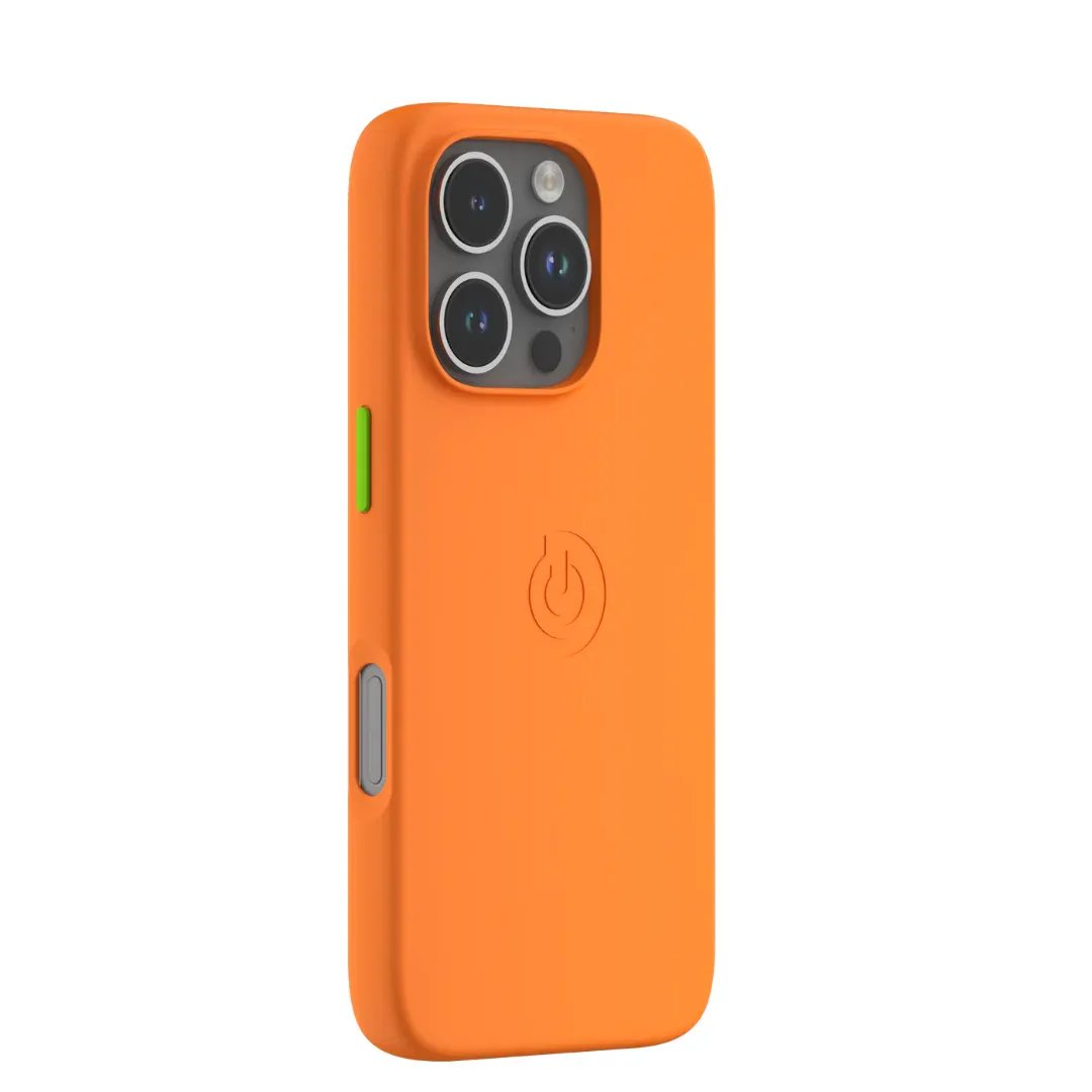 Pochette iPhone 16 Pro orange tigre face avant