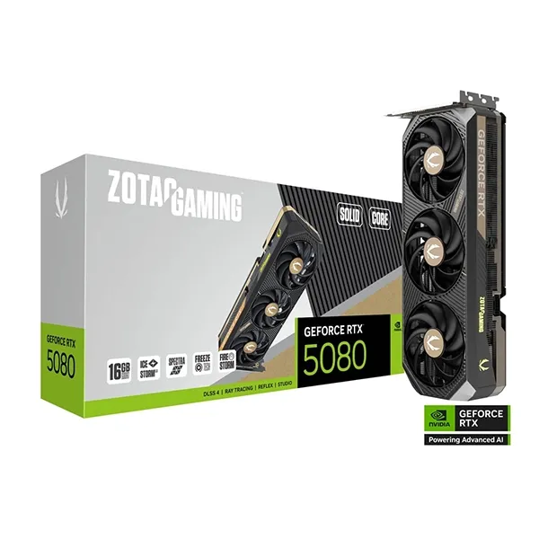 ZOTAC RTX 5080 SOLID CORE vue avant