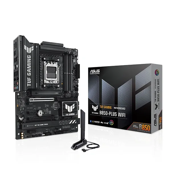 Carte mère ASUS TUF GAMING B850-PLUS WIFI vue de dessus