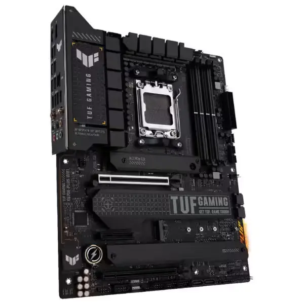 Carte mère ASUS TUF GAMING X670E-PLUS WIFI vue de dessus