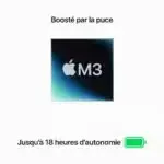 MacBook Air M3 clavier et écran