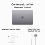 MacBook Air M3 avec applications ouvertes
