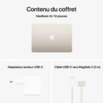MacBook Air M4 côté ports USB-C