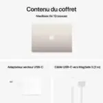 MacBook Air M4 côté ports USB-C