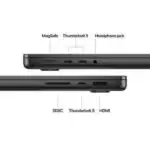 Connectiques MacBook Pro Air M4 ports Thunderbolt HDMI