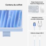 Apple iMac M4 24" bleu - vue avant