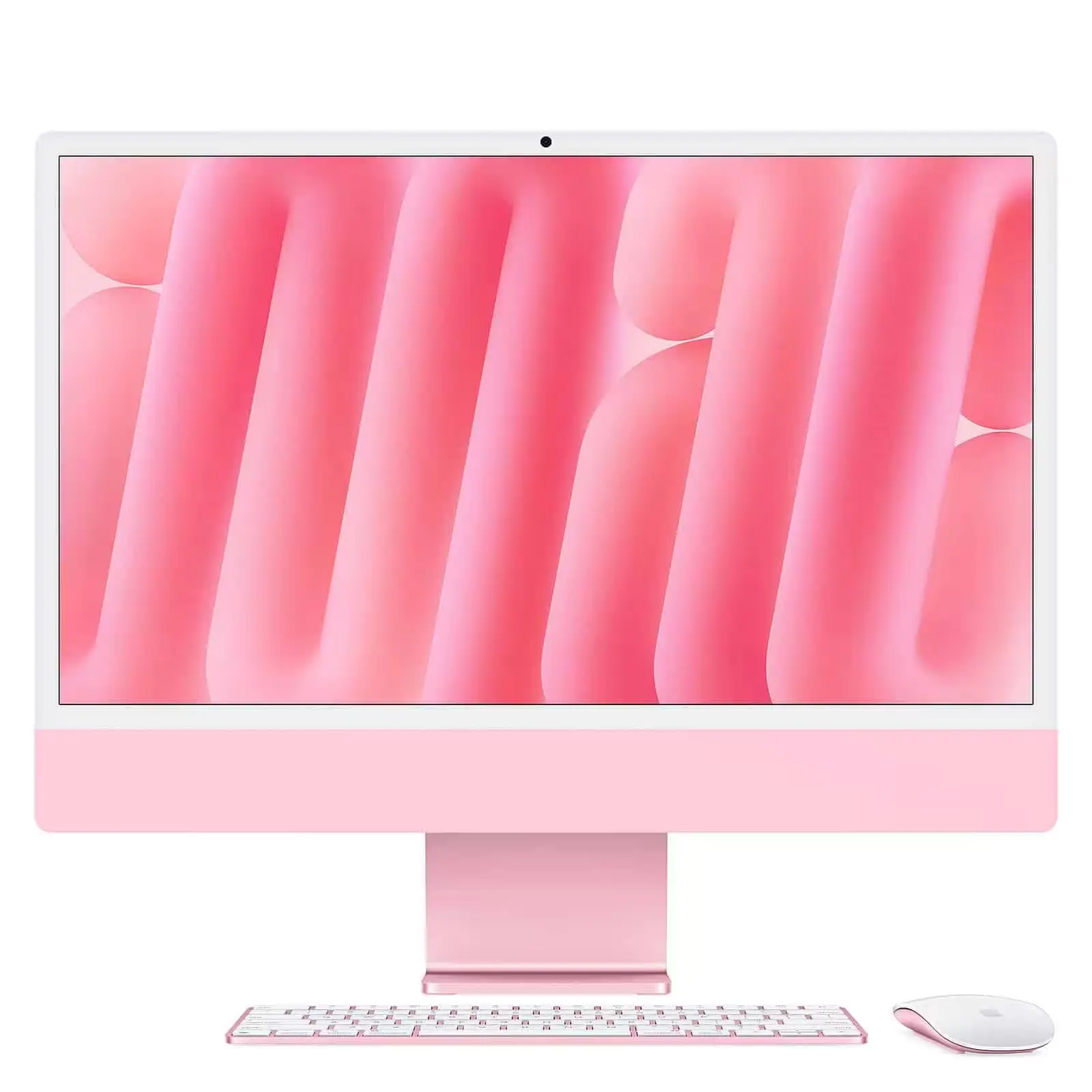 Apple iMac M4 24 pouces rose vue de face