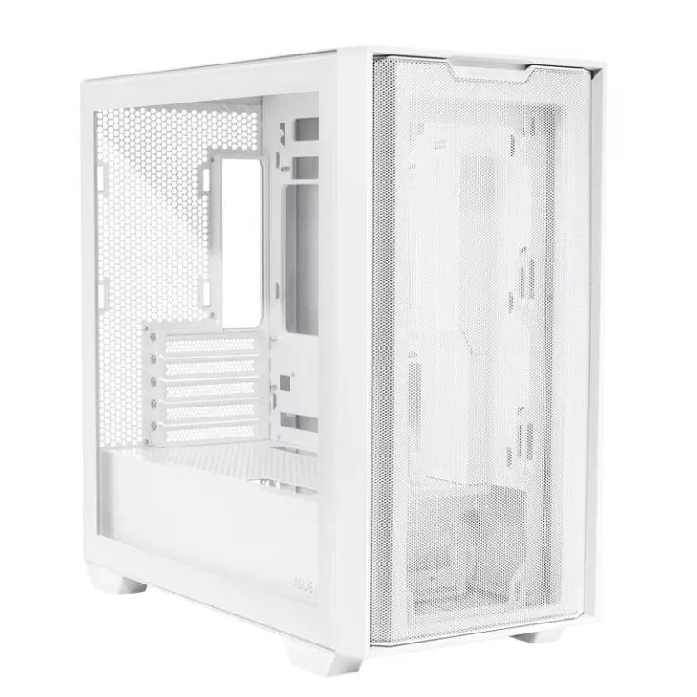 Boîtier Asus A21 Mesh Blanc vue frontale