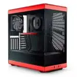 Boîtier Hyte Y40 Rouge vue arrière