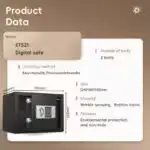 Coffre-fort Deli ET521 serrure numérique