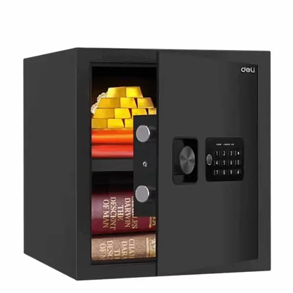Coffre-fort numérique Deli ET533 noir fermé