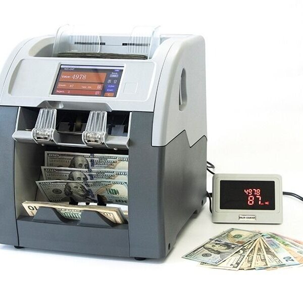 Compteuse trieuse GRACETEK GBS3500, rapide et précise. Multi-devises, détection de faux billets et écran intuitif. Idéale pour pros.