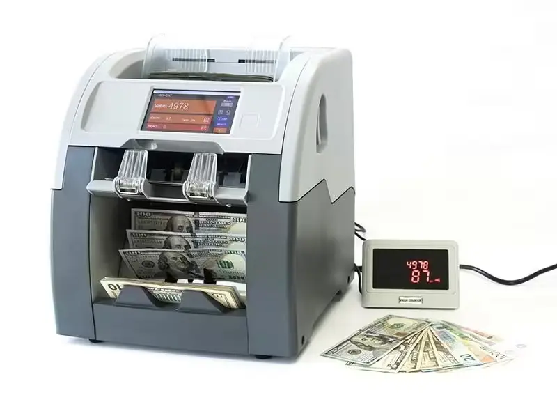 Compteuse trieuse GRACETEK GBS3500, rapide et précise. Multi-devises, détection de faux billets et écran intuitif. Idéale pour pros.