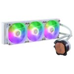 Cooler Master MasterLiquid 360L Core ARGB White Edition vue frontale