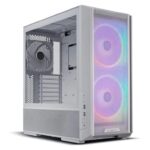 Boîtier LANCOOL 216 RGB Blanc vue arrière