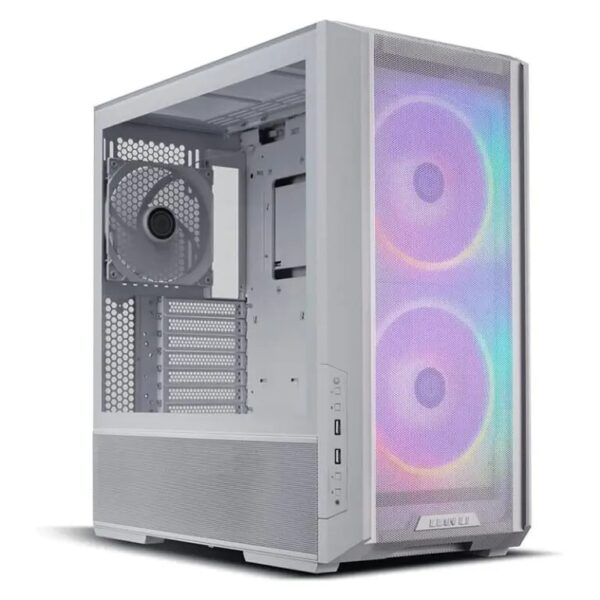Boîtier LANCOOL 216 RGB Blanc vue arrière