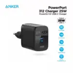 adaptateur secteur usb c noir design minimaliste