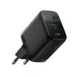 chargeur mural usb c 25w noir compact