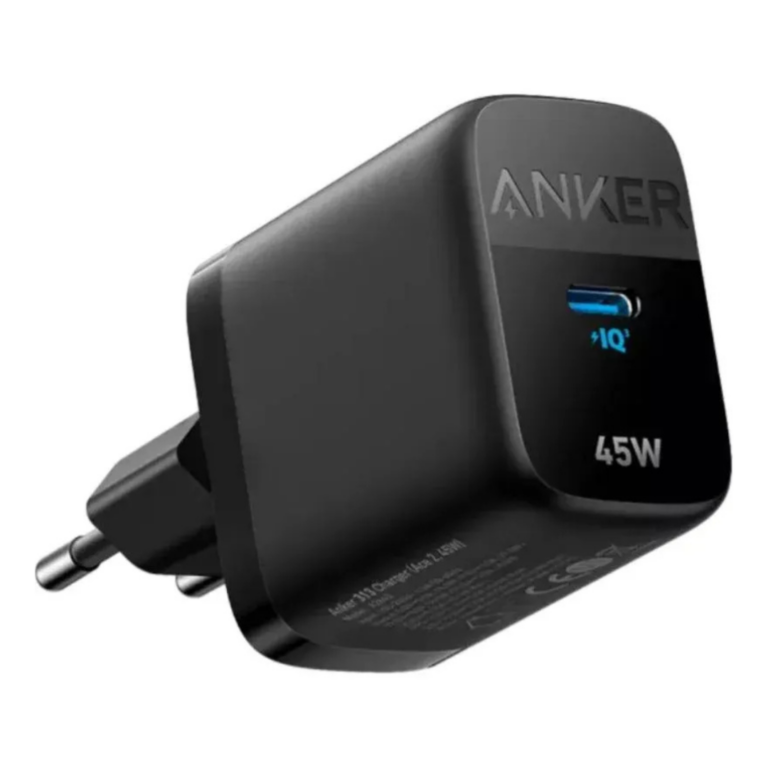 anker 313 chargeur 45w usb c noir compact