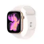 apple watch series 11 gps aluminium 42 mm or rose design élégant