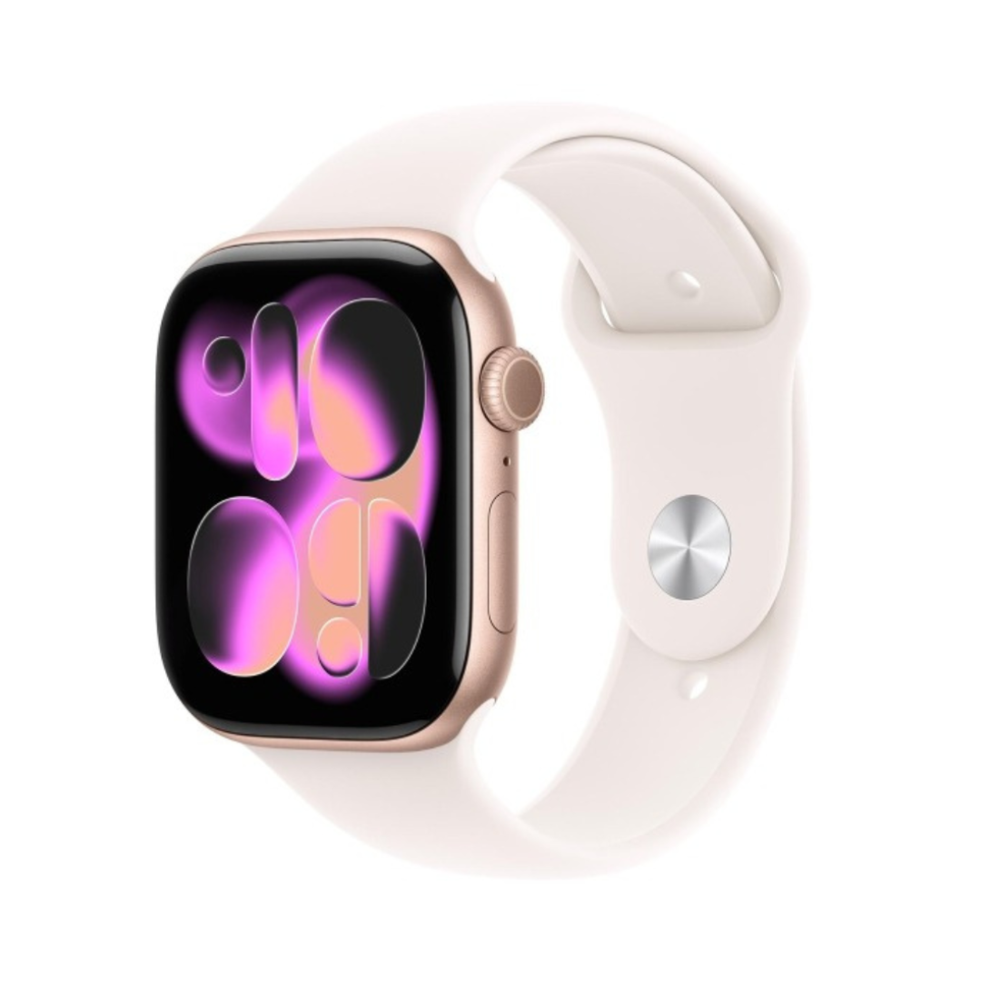 APPLE-1 apple watch series 11 gps aluminium 42 mm or rose design élégant