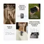 dji mic 2 enregistrement audio professionnel
