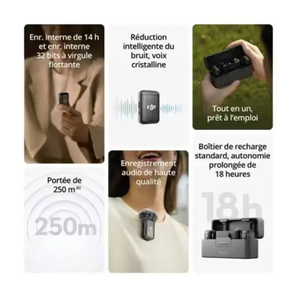 dji mic 2 enregistrement audio professionnel