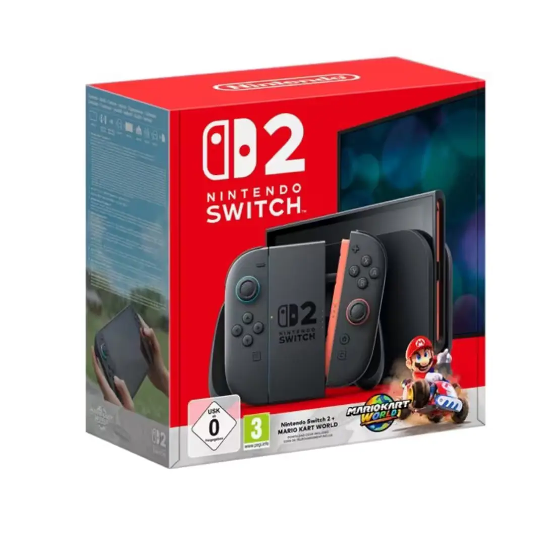 nintendo switch 2 édition mario console design rouge