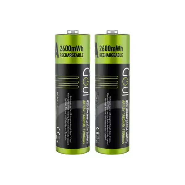 goui rechargeable aa batteries piles rechargeables