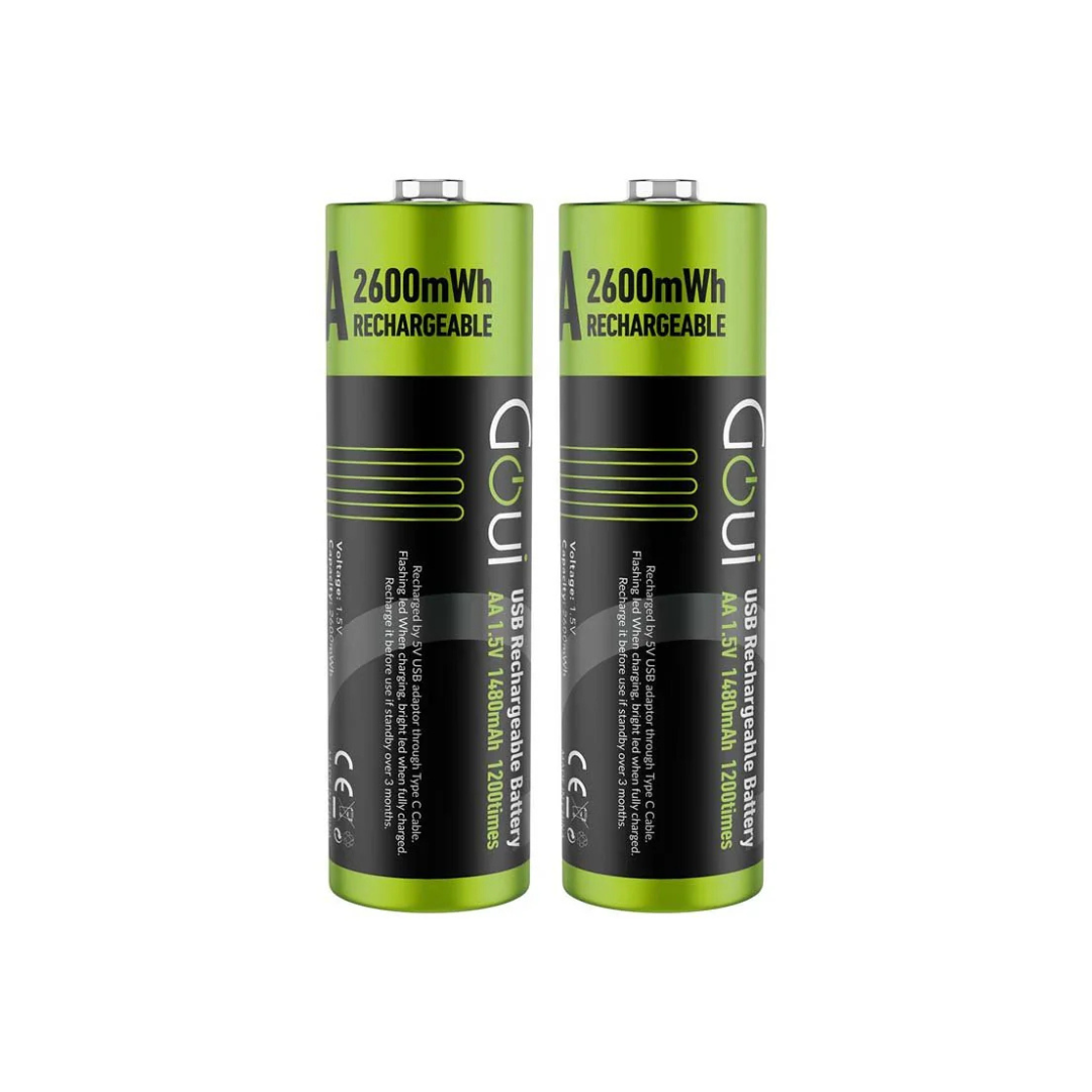 GOUI-1 goui rechargeable aa batteries piles rechargeables