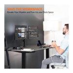 Support Z022 bras double moniteur réglable bureau
