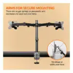 Support Z022 ergonomie multitâche double écran