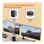 Support Z022 vue globale support double moniteur
