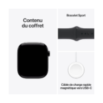 apple watch serie 10 design noir elegant moderne