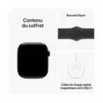 apple watch serie 10 design noir elegant moderne