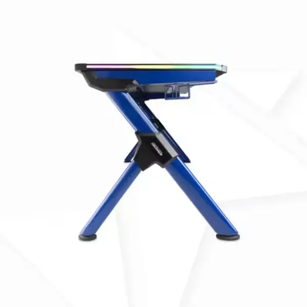 bureau gaming armadax rgb setup moderne bleu