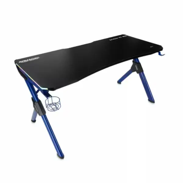 armadax archer b1 blue rgb gaming desk bureau gaming led