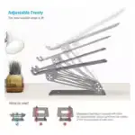 support pc portable ventilation refroidissement aluminium