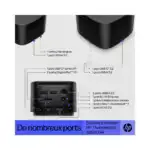 hp thunderbolt dock 120w bureau professionnel