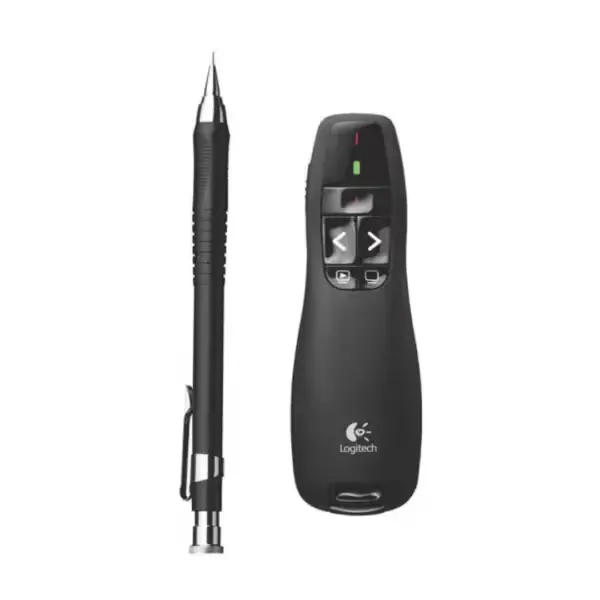 Logitech R400 télécommande présentation USB portée 15 mètres