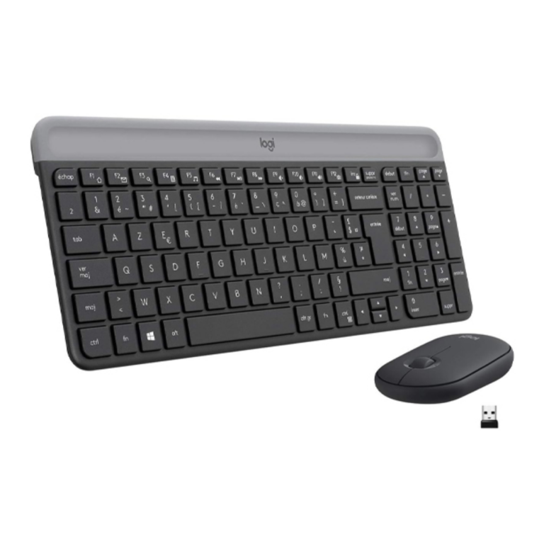 logitech mk470 clavier souris sans fil design ultra mince