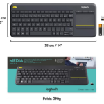 logitech k400 plus connexion sans fil 10 metres