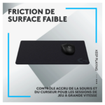 tapis souris gaming rigide antiderapant logitech