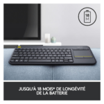 clavier logitech avec touchpad multimedia