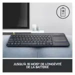 clavier logitech avec touchpad multimedia