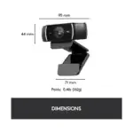 vue globale logitech webcam c922 pro stream