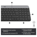 vue globale logitech mk470 combo