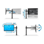 Support Z011 ergonomie espace travail organisé