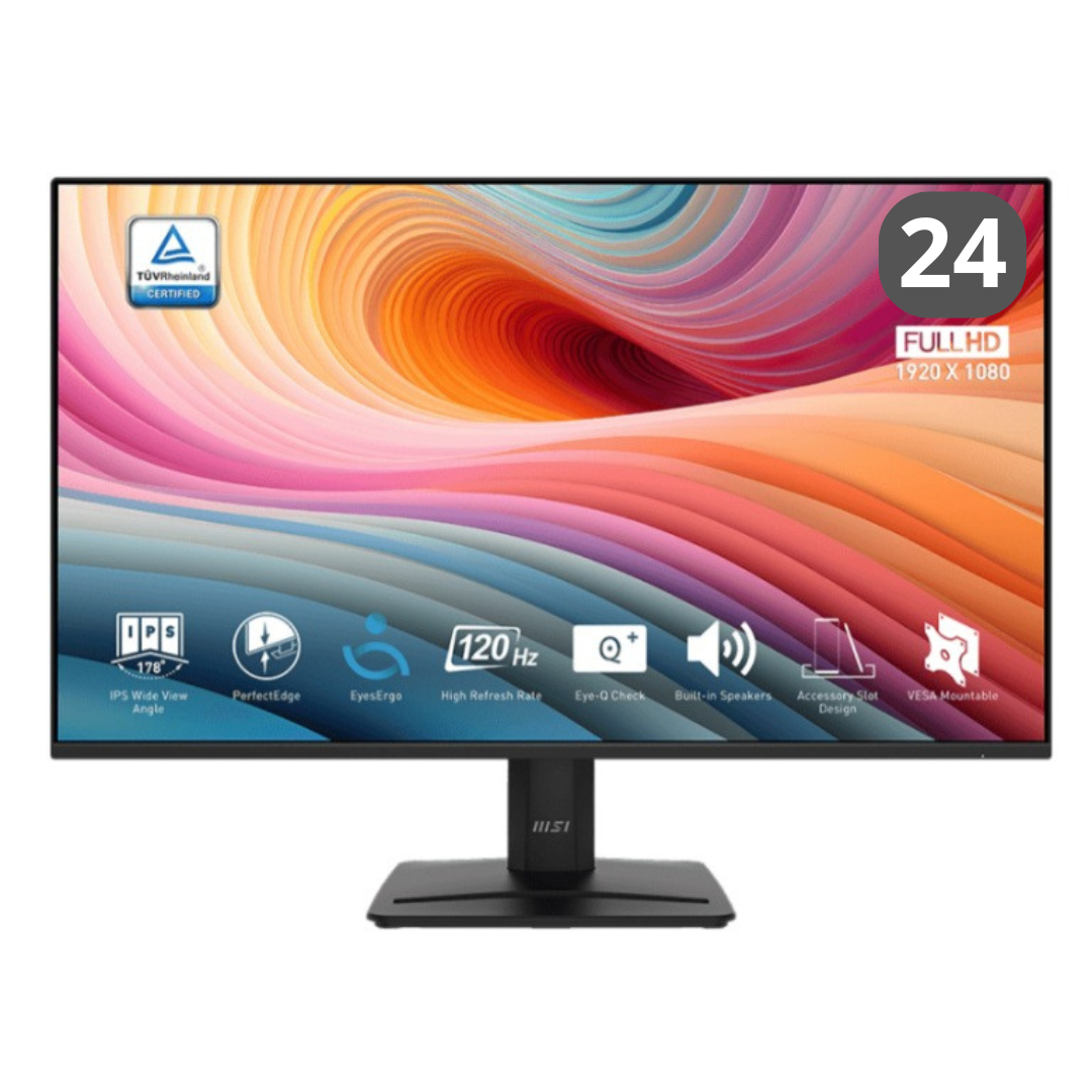 MSI-ECRAN-MP252L-1 MSI PRO MP252L 24,5” IPS Full HD 100Hz 1ms pour bureau et gaming – Image 1